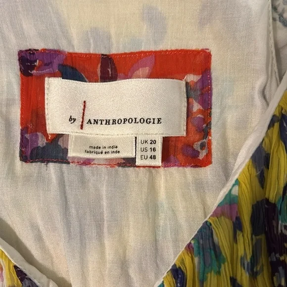 Anthropologie Malibu Floral Maxi Dress. Size 16 - Picture 4 of 13